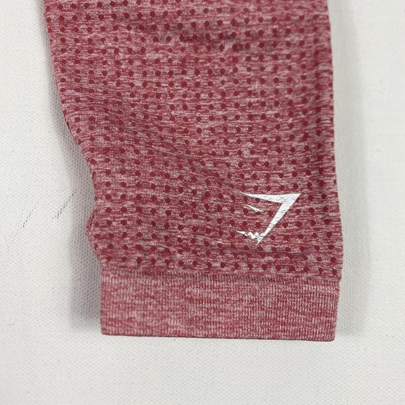 Gymshark Leggings Womens Pink Seamless High Waist Textured Yoga Gym Pants - Picture 7 of 9